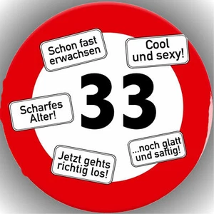 Tortenaufleger Geburtstag Tortenbild Fondant - Oblate   Zahl  T33 - Bild 1 von 1