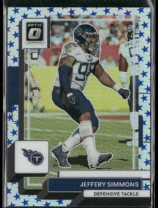 Jeffery Simmons 2022 Donruss Optic #194 - Stars Tennessee Titans - Foto 1 di 2