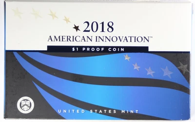 2018 US Mint $1 Proof Coin American Innovation w/ COA and in OGP - Image 1 of 3