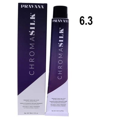 Color de cabello Pravana ChromaSilk crema - 6,3 rubio dorado oscuro 3 oz Foto 1 de 2