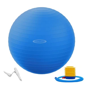 Pelota de ejercicio antideslizante anti-explosiones - Capacidad de 2.000 libras, azul, 22 pulgadas, M - Imagen 1 de 2