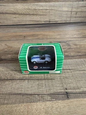 Model Power Minis #19225 Shelby Cobra White With Blue Stripes 1/87 Scale - Image 1 of 3