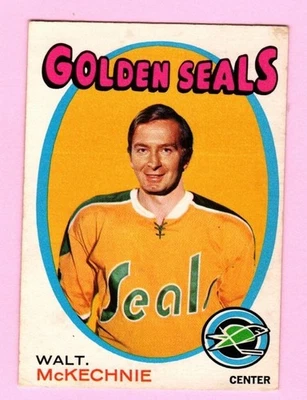 1971-72 O-Pee-Chee Hockey Walt McKechnie #124 California Golden Seals - See Pics - Image 1 of 2