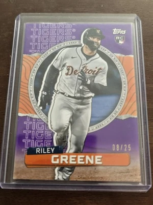 2023 Topps Rip Purple 08/25 RILEY GREENE Rookie #45 ***RIPPED*** Detroit Tigers - Image 1 of 2