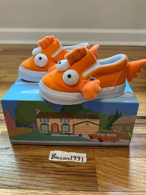 Vans Kids Toddler Simpsons X Blinky Fish Slip On Shoes ~ Toddler Size 4.0 - Image 1 of 4