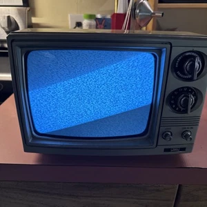 1983 Sears Solid State 9" Television TV Model 401. w/ Antennas Tested & Working - Picture 1 of 12