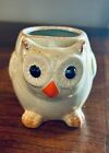 Cute Gray Owl Ceramic Coffee Mug Tea Cup With Built In Tea Bag Holder - New