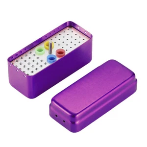 Purple Dental 64Holes Aluminum Endo Disinfection Box for File+Gutta Percha Point - Picture 1 of 5