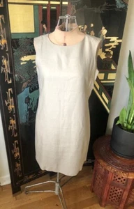Lafayette 148 Sand Colored  Linen Sheath Dress - Picture 1 of 9