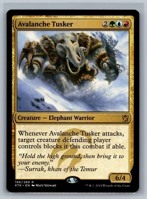 Magic The Gathering Khans of Tarkir Avalanche Tusker #166/269 MTG TCG CCG - Image 1 of 2
