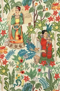 FRIDA'S GARDEN ~ Frida Kahlo ~ Alexander Henry~ Cotton Fabric- per 1/2 yard - Picture 1 of 3