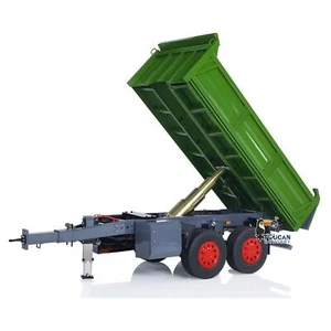 LESU 1/14 Scale 2 Axles Remote Control Hydraulic Dump Trailer for RC Tractor - Picture 1 of 12