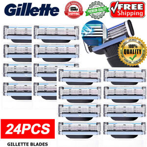 24PCS for G illette MACH 3 Razor Blades Stainless Steel Blades Replacments