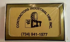 Contractors Industrial Tire Inc. Detroit Area Playing Cards SEALED Brand New - Picture 1 of 1