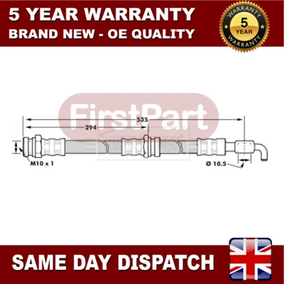 Manguera de freno trasero de primera parte 33395836 se adapta a Ford Probe 1993-1998 2.0 2.5 primera parte Foto 1 de 4