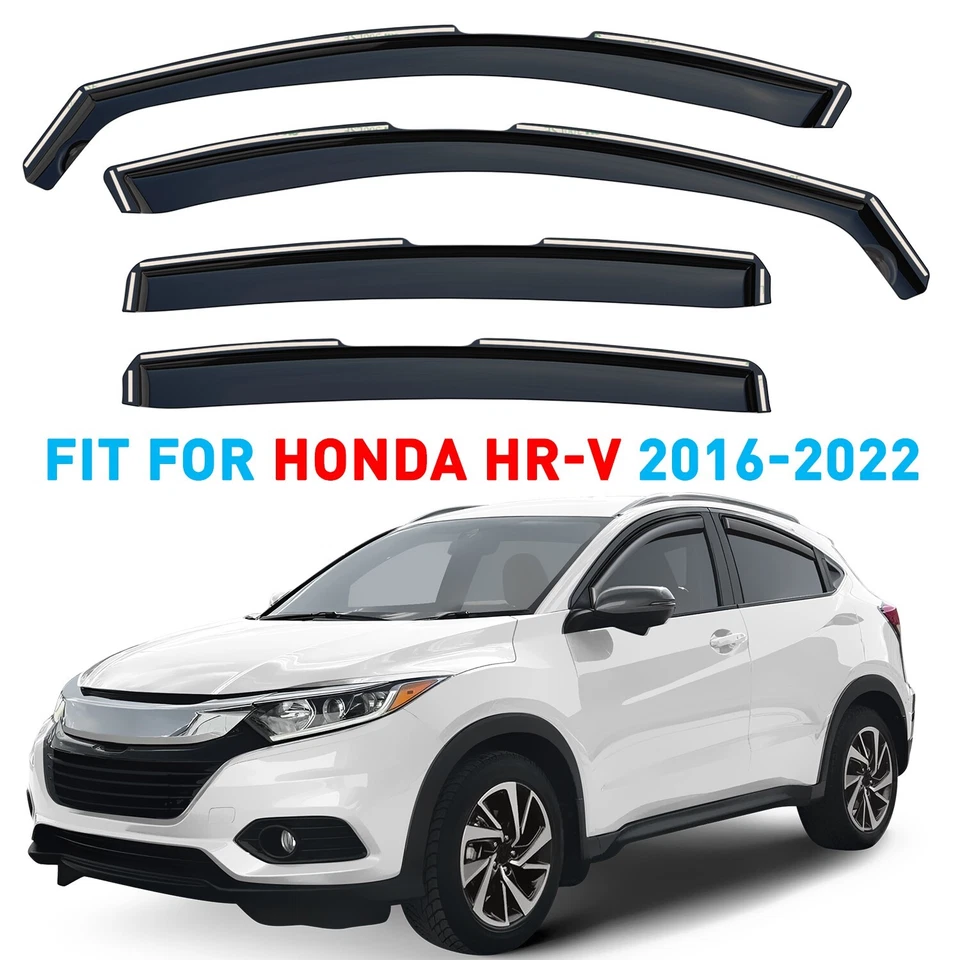 Protectores de lluvia viseras de ventilación para Honda HR-V 2016-2022 Foto 1 de 4