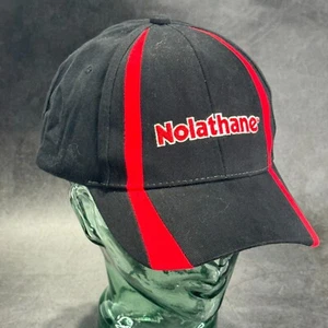 NOLATHANE  Hat Cap Black Red Mens strapback Logo Retro Automotive Machinery 90s - Picture 1 of 3