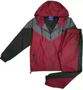 Men’s Lightweight Windbreaker Full Jogging Sweat suit Casual Active Workout Suit - Picture 1 of 8