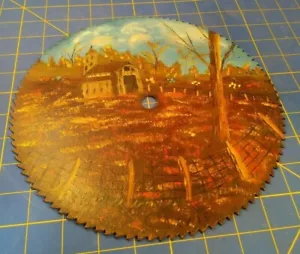 Hoja de sierra pintada a mano arte/firmada por C. Lewis - Imagen 1 de 6