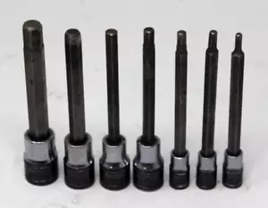 Matco Tools Silver Eagle 7 Piece Allen Key Set SAE 1/4" and 3/4" Drives - Picture 1 of 4