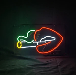 Smoking Neon Sign Light Handcraft Nightlight for Bedroom Wall Hanging Art 14"x9" - Picture 1 of 3