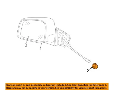 Espejos retrovisores exteriores para puerta delantera CHRYSLER OEM 01-23 1500 - tuerca de espejo eléctrico 6510416AA Foto 1 de 2