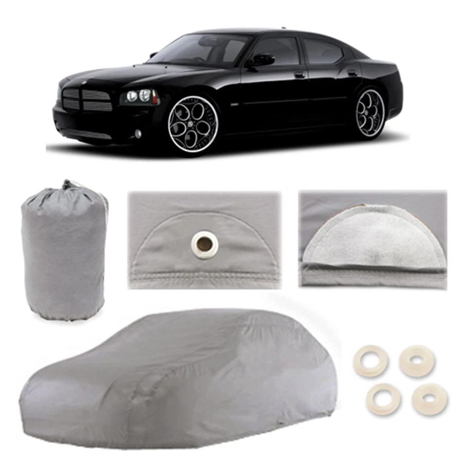 Se adapta a Dodge Charger 6 capas cubierta de coche equipada exterior a prueba de agua lluvia nieve polvo Foto 1 de 1