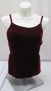 Alessandra B Burgandy Cami Bra reggiseno camicetta velluto 34 36 40 b c NUOVO - Foto 1 di 12