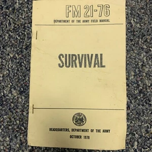 Vintage U.S. Army Survival Manual FM 21-76 Department of the Army October 1970 - Picture 1 of 9