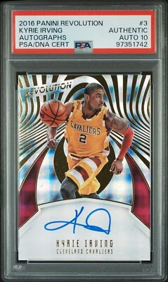 2016-17 Panini Revolution #3 Kyrie Irving PSA AUTO 10 - Image 1 of 2