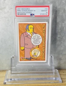 2001 INKWORKS SIMPSONS MANIA! 34 PRINCIPAL DONDELINGER '74 PSA 10 - Picture 1 of 2
