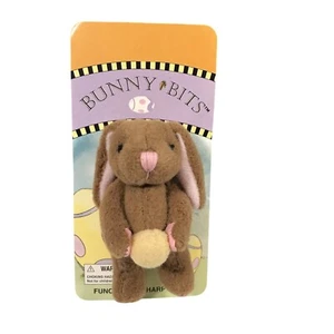 New Mini Plush Jointed Easter Bunny Pin Craft Supplies Gift Tag Russ Berrie 1995 - Picture 1 of 8