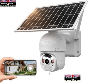 SDETER Solar WiFi Security Camera System Rechargeable PTZ IP Camera (D138) - Picture 1 of 12