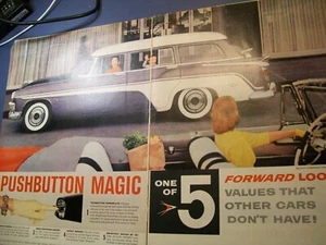 1956 DeSoto De Soto Firedome Station Wagon large-mag 2-page car ad - Picture 1 of 1
