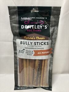 Dentley's Bully Sticks Dog Chews 6" 8 Ct Small & Medium Dogs, All Natural