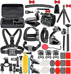 50 Pcs For Gopro Hero 10 11 12 8 7 6 5 Accessory Kit Bundle Chest Head Mount | - Picture 1 of 9