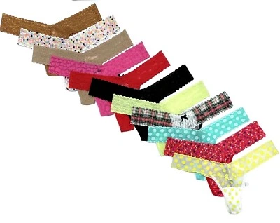 Трусики-стринги Victorias Secret гладкие кружевные один размер средний большой - Изображение 1 из 4