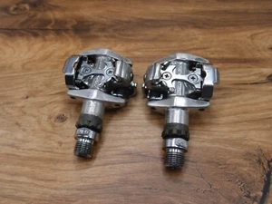 1990's SPD pedals Shimano Deore XT PD-M747 VIA Japan MTB retro - Picture 1 of 10