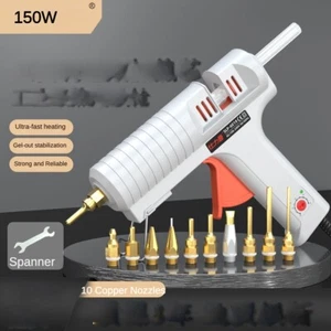 Pistola de Pegamento Hot Melt 150W Juego Profesional Temperatura Ajustable con 10 Boquillas - Imagen 1 de 10