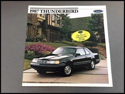 1987 Ford Thunderbird and Turbo 22-page Vintage Car Sales Brochure Catalog - Изображение 1 из 4