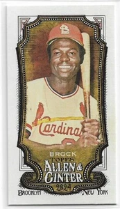 2024 Topps Allen & Ginter Lou Brock #331 MINI Short Print SP St. Louis Cardinals - Picture 1 of 2