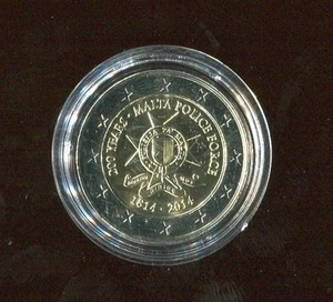 2 euro comm. Malta 2014 -   anniversario Polizia  - Imagen 1 de 1