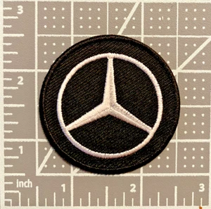 Mercedes Benz Emblem Motorsports Auto Car 2.5x2.5in Embroidered Iron-on Patch - Picture 1 of 2