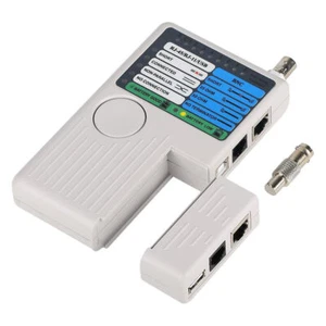 Netzwerkkabeltester Messgerät RJ45 / RJ11 / USB / BNC LAN Kabeltelefon - Bild 1 von 9