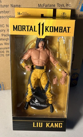 McFarlane Mortal Kombat 11 game LIU KANG  FIGHTING ABBOT skin * 7” Action Figure Cover