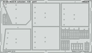 eduard 36420 1/35 StuG IV Schurzen detail set for Academy - Picture 1 of 2