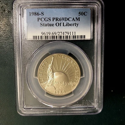 1986-S 50C PCGS PR69DCAM Statue Of Liberty - Image 1 of 4
