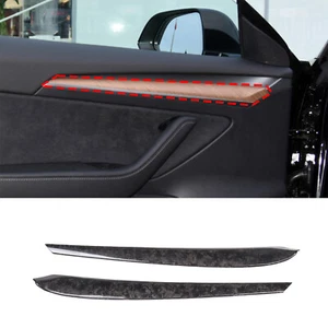 Forged Pattern Car Door Panel Trim Accessories Kit For Tesla Model 3/Y 2021-2022 - Picture 1 of 8
