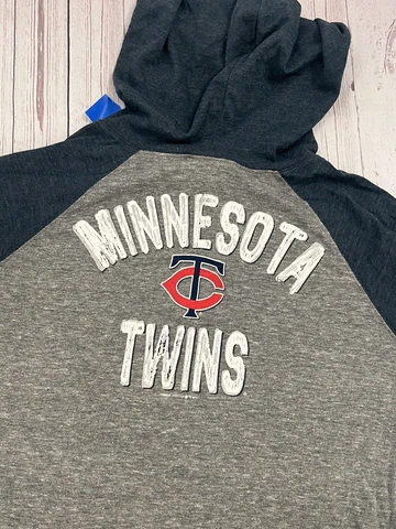 Genuine MLB Merchandise Womens Minnesota TWINS Full Zip Lightweight Hoodie XL Cover