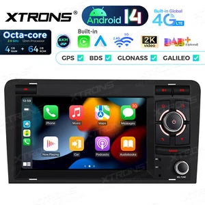 XTRONS 7" Android 14 Autoradio für Audi A3 8P S3 RS3 Octa Core 4+64G AKM DSP GPS - Bild 1 von 19